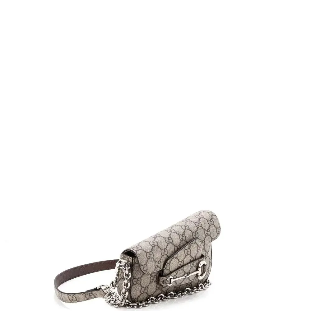Gucci Horsebit Asymmetric Shoulder Bag #233115G18B - Picture 2 of 6